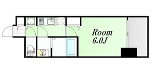 プレサンス大阪福島レシェンテ【2階】の間取り