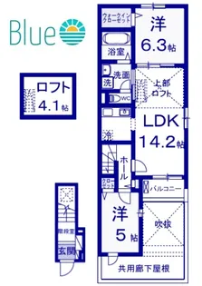 ひだまりガーデンテラスI【1階】の間取り