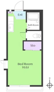カルム桜新町A【2階】の間取り