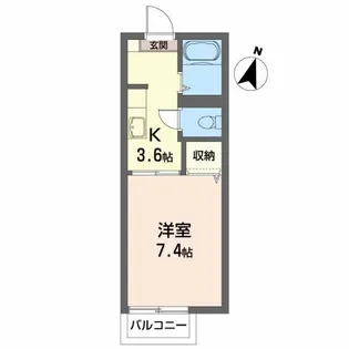 ヴェルフォレスト【2階】の間取り