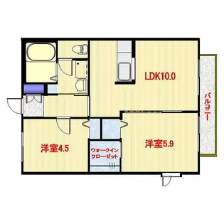 リバーサイドヴィラ【1階】の間取り