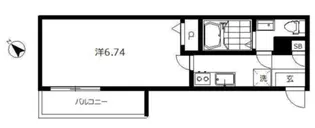 東京都大田区東六郷1【アパート】の間取り