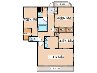 ハピネスレジデンス茅ヶ崎イースト【11階】の間取り