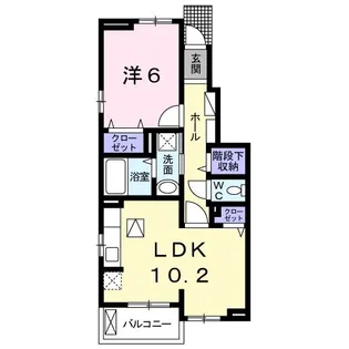 ルミエール天田【1階】の間取り