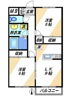 カーサパルケ【2階】の間取り