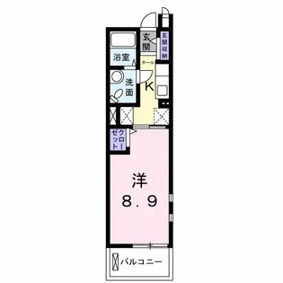 ブリリアント【2階】の間取り