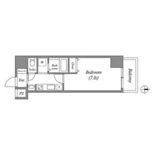 レジデンス名古屋千代田【2階】の間取り