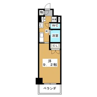 HF久屋大通レジデンス【10階】の間取り