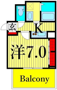 ソレアード西尾久【1階】の間取り