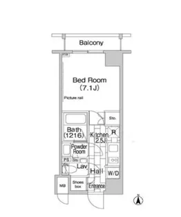 エルスタンザ平河町【6階】の間取り