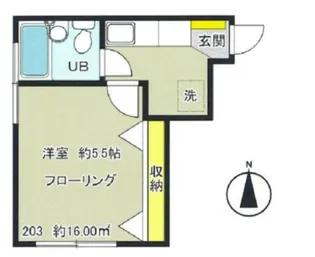 コーポアラカワ【2階】の間取り