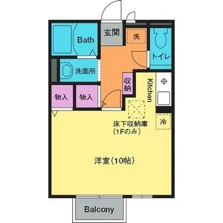ボンメゾンTROIS【1階】の間取り