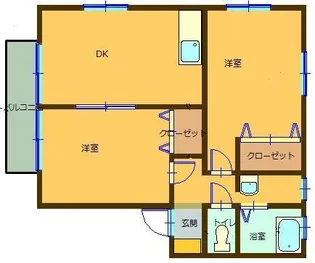 サンロイヤル【2階】の間取り