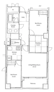 LANAI1521【2階】の間取り