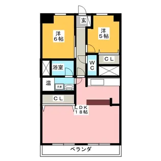 サンマンション御器所【13階】の間取り
