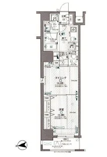 日神デュオステージ浅草三筋【6階】の間取り
