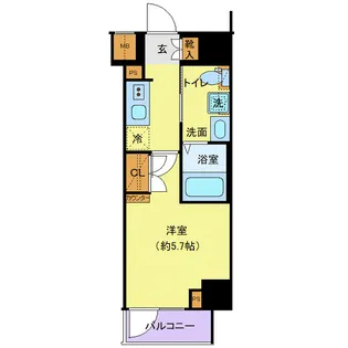 クレヴィスタ横浜関内【2階】の間取り
