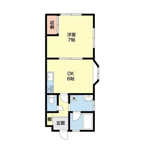 セントラルハイツB棟【1階】の間取り