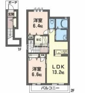 シャーメゾン藤貴【2階】の間取り