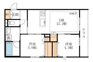 NOBEL中落合【1階】の間取り