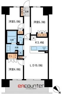 BLESS宮崎台【5階】の間取り