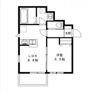 サニーハイツオリーブの森【1階】の間取り