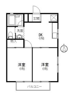 エスポワール【2階】の間取り