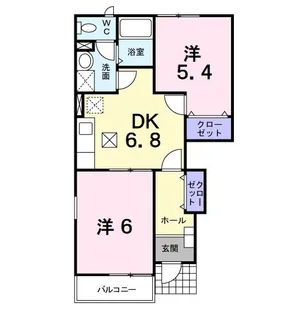 エクセラン【1階】の間取り