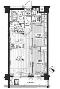 サンウッド代々木西参道【2階】の間取り