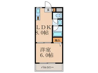 カ-サソレア-ド【3階】の間取り
