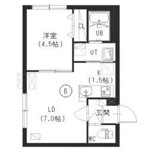 デコラティエ福住【1階】の間取り