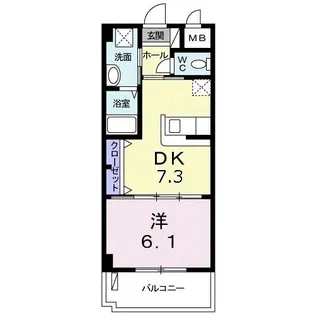 Take one【2階】の間取り