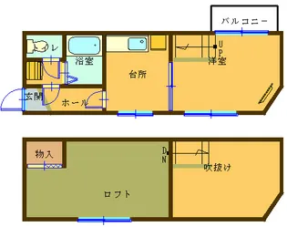 グリーングラス城栄【1階】の間取り
