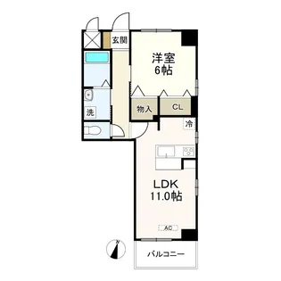 ベース・ブリッジ【6階】の間取り