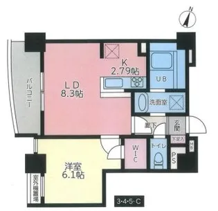 ケインズ湘南II【3階】の間取り