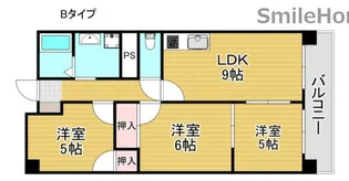 ミサキ・アソシア【6階】の間取り