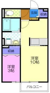 エターナル B【2階】の間取り