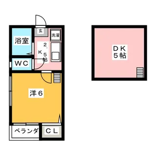 ガーデンコートI【1階】の間取り