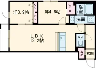 仮)ヴェルデオーロ住吉【5階】の間取り