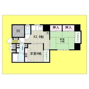西葛西ルーフハイム【4階】の間取り