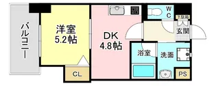 THE SQUARE Platinam Residence【4階】の間取り
