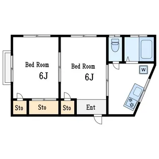 松栄ビル【4階】の間取り