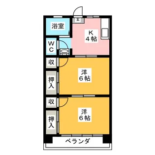 アミティエ伊勢【3階】の間取り