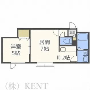 シエロ八軒【3階】の間取り