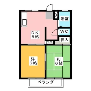 カンザヴィレッヂC【2階】の間取り