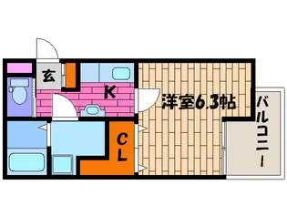 メゾン夕陽ヶ丘の間取り