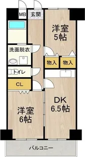 デイグラン長居公園【5階】の間取り