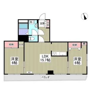 城東グランドレジデンス【4階】の間取り