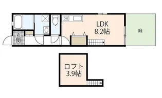 アメニティ庚午【1階】の間取り