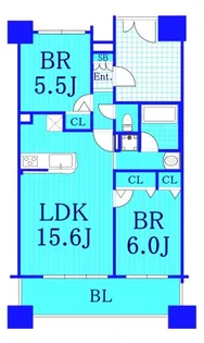 パークフラッツ横濱公園【12階】の間取り